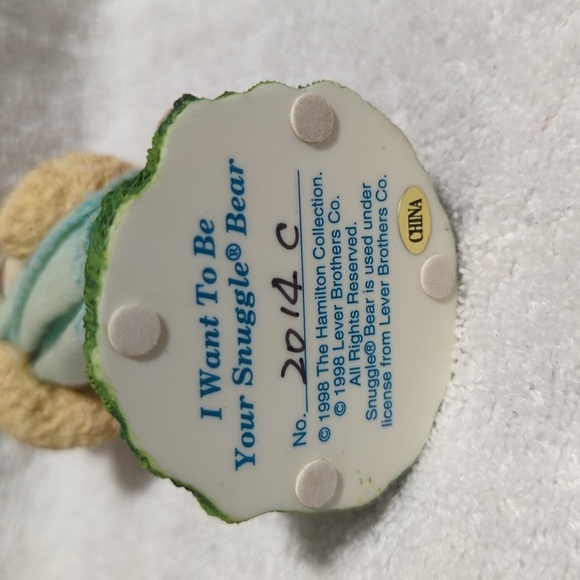 Snuggle I Want To Be Your Snuggle Bear Resin Figurine - Vintage 1998 - Picture 7 of 10